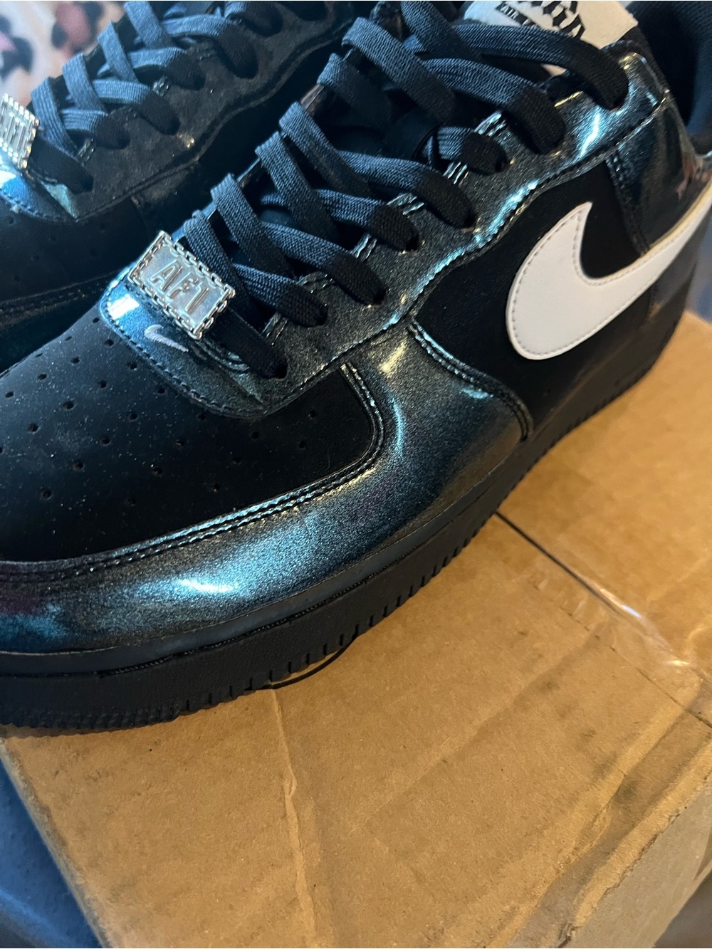 Nike Black with White Swoosh Low-Top Sneakers